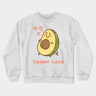 Vegan Lover Design Crewneck Sweatshirt